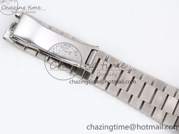 0516 FreshLook DayDate 40 SS JDF 904L Steel Gray Stick Dial on President Bracelet VR3255 V3 (Gain Weight) 1446